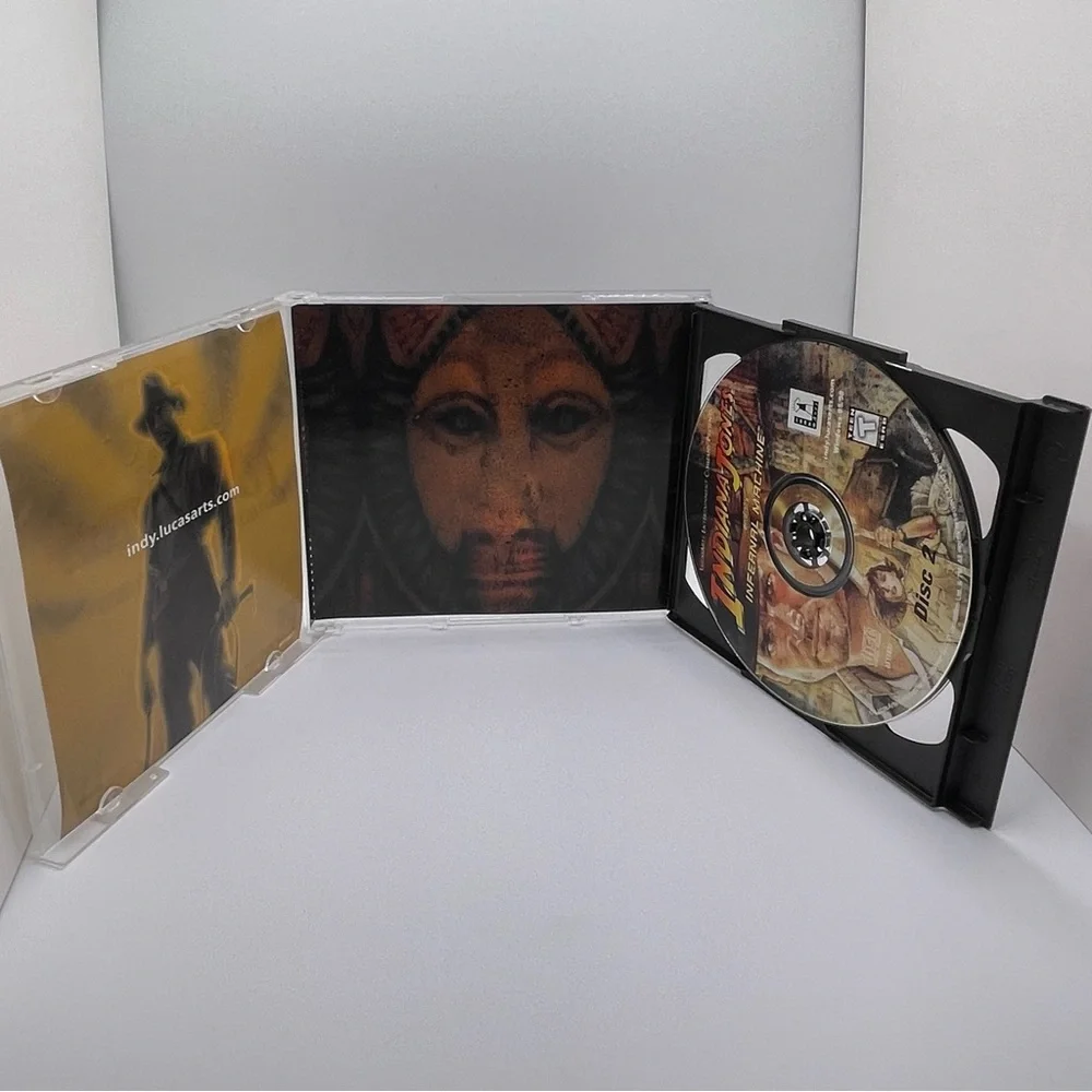 VTG Indiana Jones Infernal Machine PC Video Game 1999 Windows 95 Nostalgia Retro